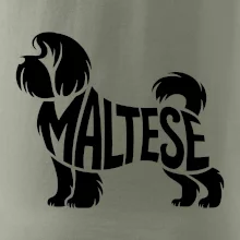 Maltézský psík nápis v těle