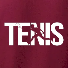 Tenis nápis silueta