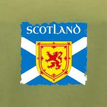 Skotská vlajka s erbem lva