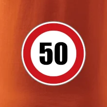 Dopravní značka - omezení rychlosti 50