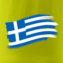 Řecko vlajka - štětkou