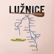 Mapa řeky Lužnice