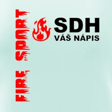 SDH nápis (oheň, firesport, název sboru - vlastní nápis)