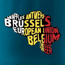 Mapy - názvy měst - Belgie