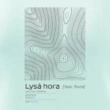 Lysá hora - vrstevnice v obdélníku