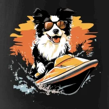 Border Kolie na vodním skútru