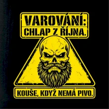 Varování chlap z října kouše když nemá pivo
