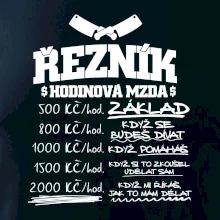 Hodinová mzda řezník