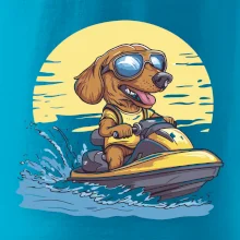 Jezevčík na vodním skútru