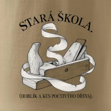 Stará škola hoblík a kus poctivýho dřeva