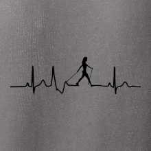EKG nordic walking žena