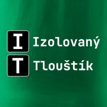 IT Nápis Izolovaný Tlouštík