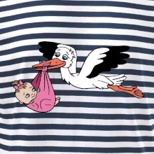 Čáp a miminko - holka (Hana-creative)