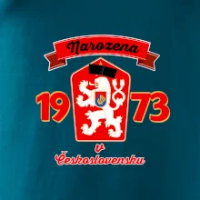 Narozena v Československu - Přelepený znak 1973