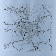 Mapy měst černobílé Jablonec nad Nisou