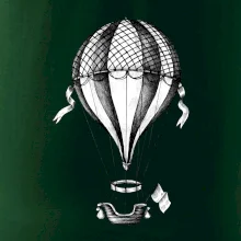 Horkovzdušný balón  kreslený