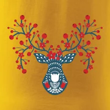 Folklor - jelen s červenými plody