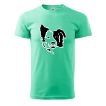 Border kólie obrys hlavy