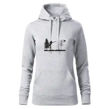 Disc golf - žena černý obrázek