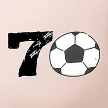 Fotbal kulaté narozeniny 70