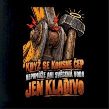 Zaseknutý čep bagru vyřeší kladivo
