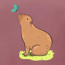 Kapybara a motýlek
