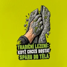 Tradiční lezení se spárou v těle