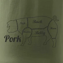 Prase nákres rozřezání