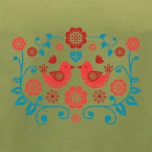 folklor - dva červení ptáčci