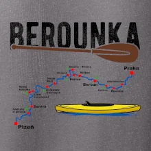 Mapa řeky Berounky