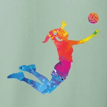 Volejbalistka splash s míčem