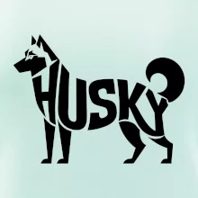 Husky nápis v těle
