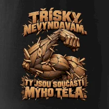 Třísky nevyndavám ty jsou součástí mýho těla - dřevěná paže