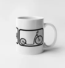 Eat sleep koloběžka velké a malé kolo