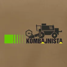 Kombajnista zelená a žlutá