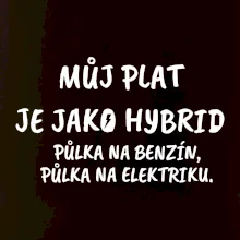 Můj plat jako hybrid
