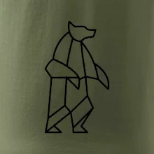 Geometrie lední medvěd stojící