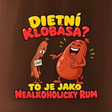 Dietní klobása jako nealkoholický rum