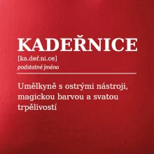 Kadeřnice umělkyně s ostrými nástroji