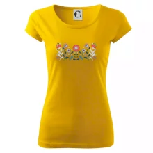 Folklor - květiny v řadě