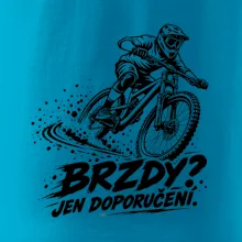 Brzdy jen doporučení - biker v zatáčce