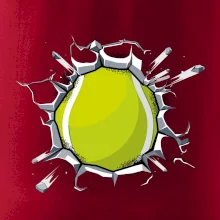 Tenisový míč v triku