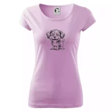 Lagotto romagnolo karikatura vypláznutý jazyk