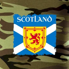 Skotská vlajka s erbem lva