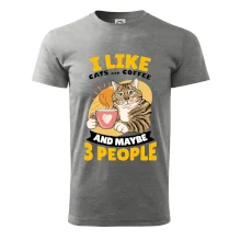 I like cats and coffee and maybe 3 people