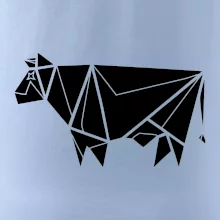 Origami kráva z boku