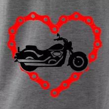 Moto srdce řetěz - chopper