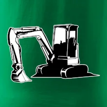 Bagr bez nápisu černobílý