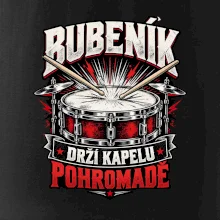 Bubeník drží kapelu pohromadě - červený rockový buben