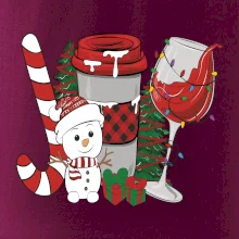 Vánoce, víno a sněhulák